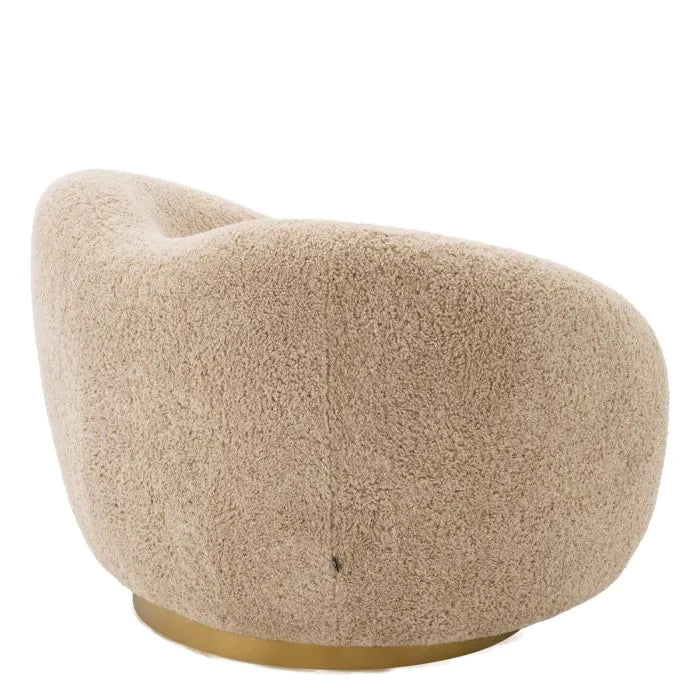Diego Swivel Chair - Canberra Sand