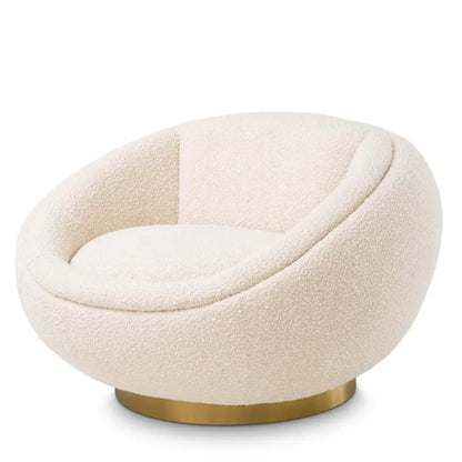 Bollinger Swivel Chair - Bouclé Cream