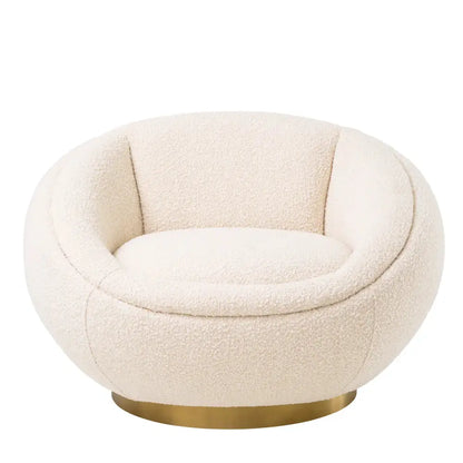 Bollinger Swivel Chair - Bouclé Cream