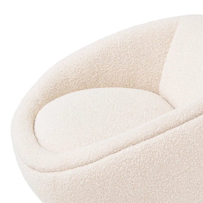 Bollinger Swivel Chair - Bouclé Cream