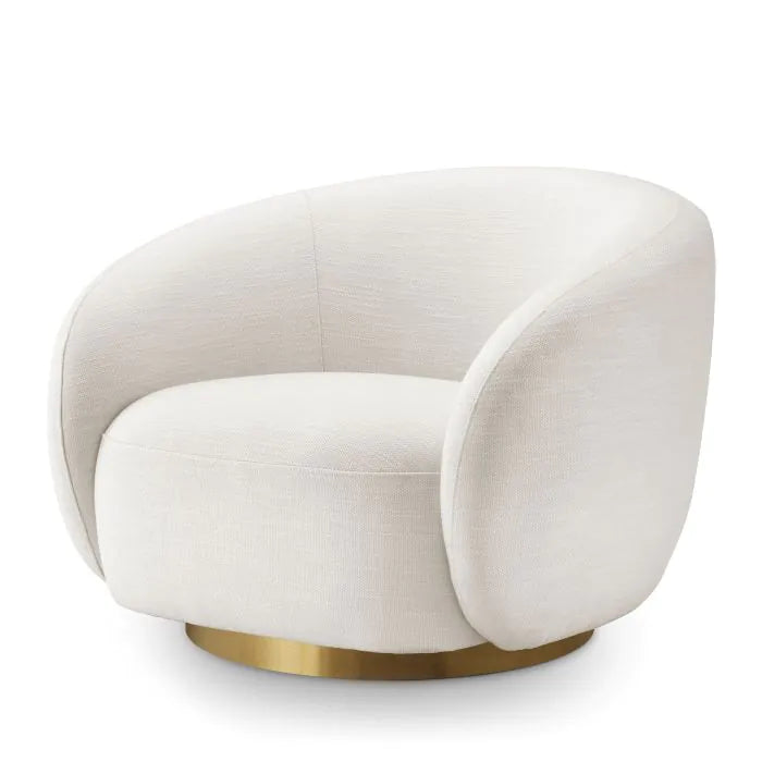 Brice Swivel Chair - Avalon White