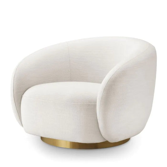 Brice Swivel Chair - Avalon White