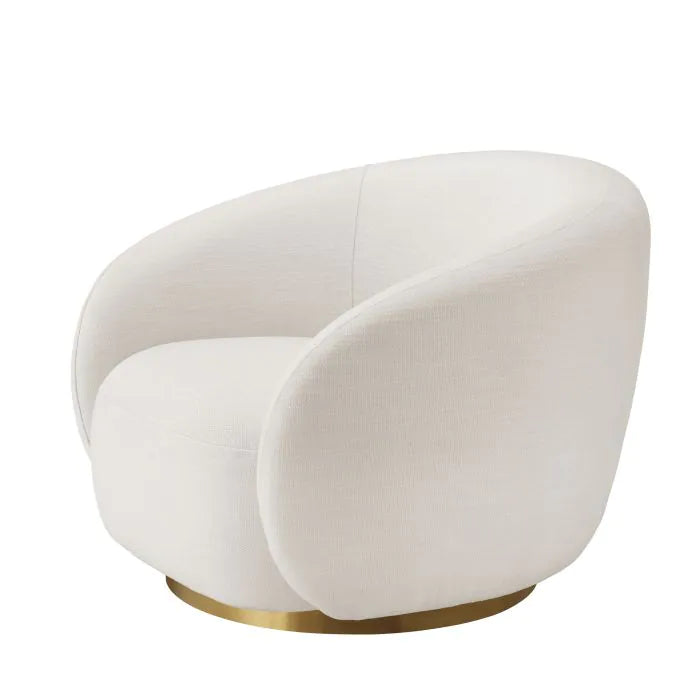 Brice Swivel Chair - Avalon White