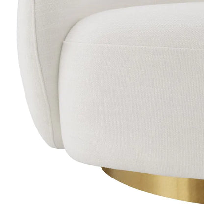 Brice Swivel Chair - Avalon White