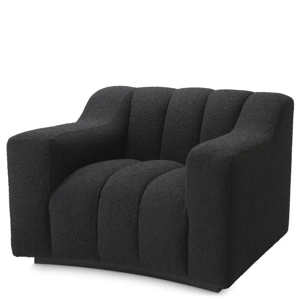 Kelly Chair - Bouclé Black