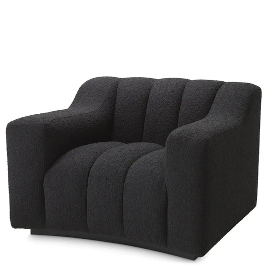 Kelly Chair - Bouclé Black