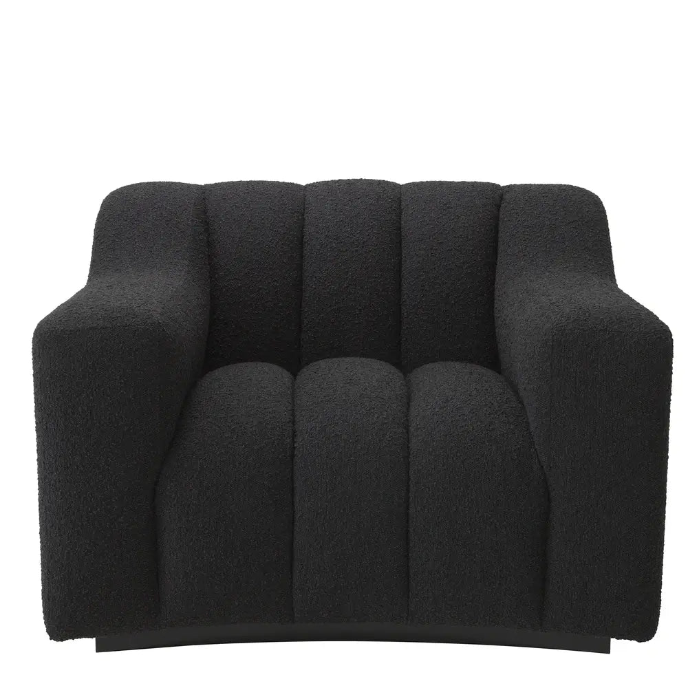 Kelly Chair - Bouclé Black