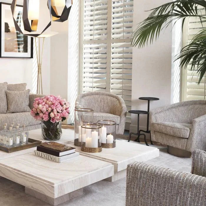 Catene Swivel Chair - Mademoiselle Beige