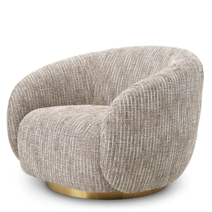 Brice Swivel Chair - Mademoiselle Beige