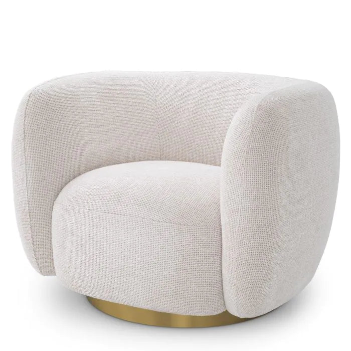 Roxy Swivel Chair - Lyssa Off-White