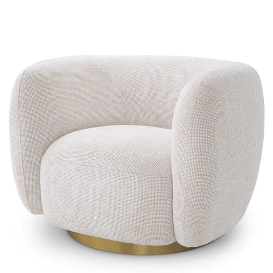 Roxy Swivel Chair - Lyssa Off-White