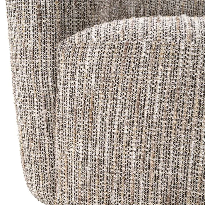 Colin Left Swivel Chair - Mademoiselle Beige