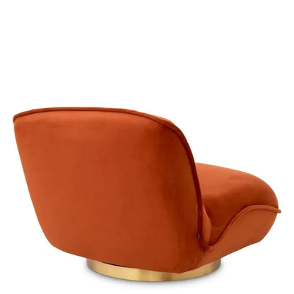 Relax Swivel Chair - Savona Orange Velvet