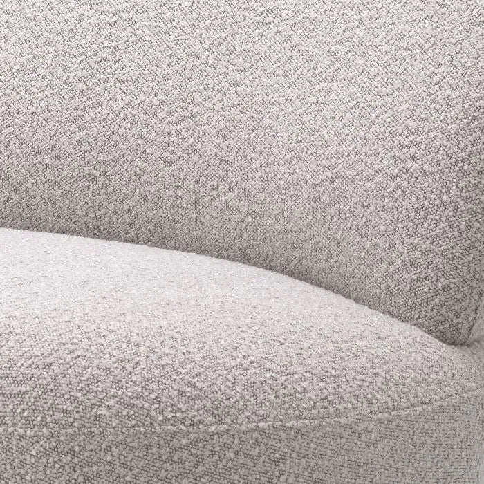 Clément Swivel Chair - Bouclé Grey