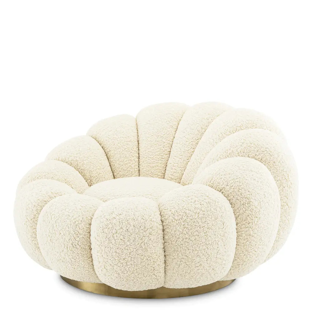 Mello Swivel Chair - Faux Shearling