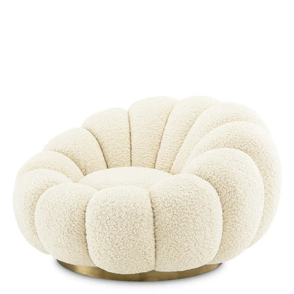 Mello Swivel Chair - Faux Shearling