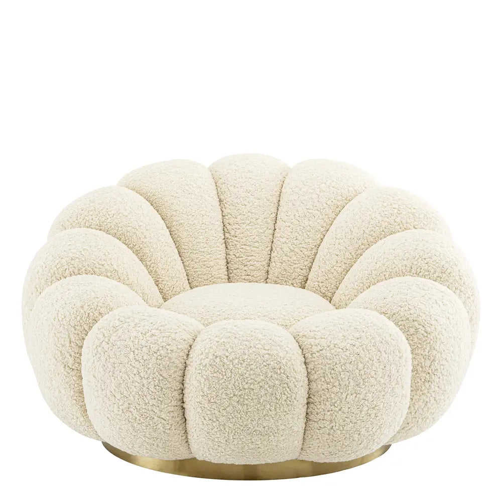 Mello Swivel Chair - Faux Shearling