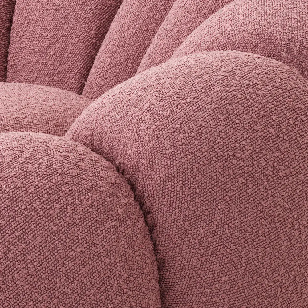 Mello Swivel Chair - Bouclé Rose