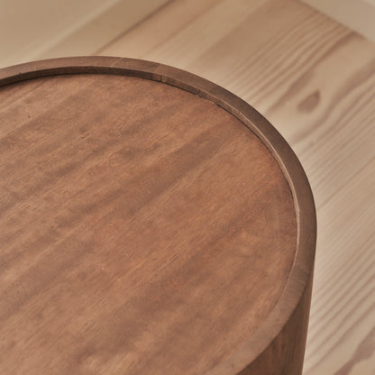 Fairmont - Warm Wood Premium Round Side Table