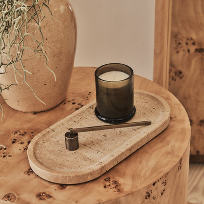 Arbour - Large Natural Burl Wood Premium Round Side Table