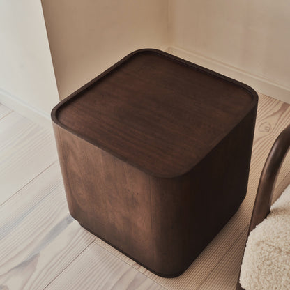 Fairmont - Dark Wood Premium Square Side Table