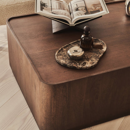 Fairmont - Dark Wood Premium Rectangular Coffee Table