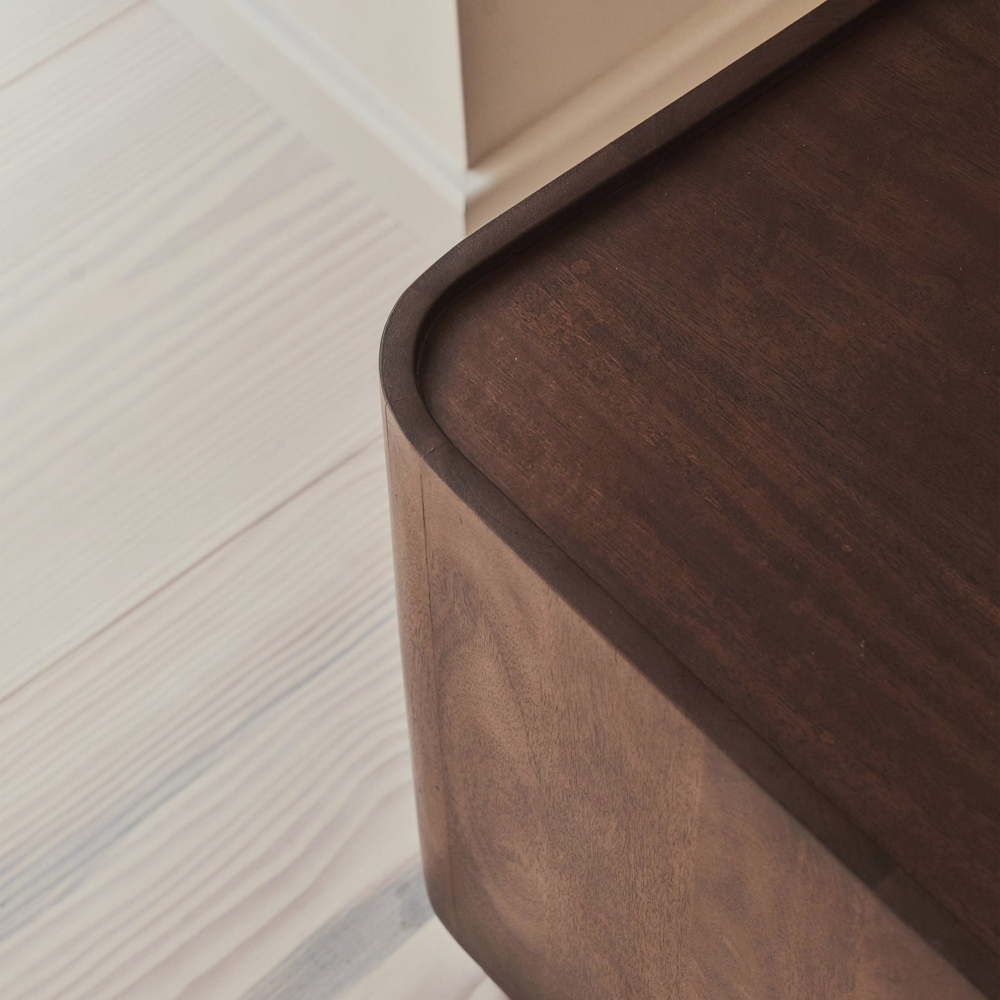 Fairmont - Dark Wood Premium Square Side Table