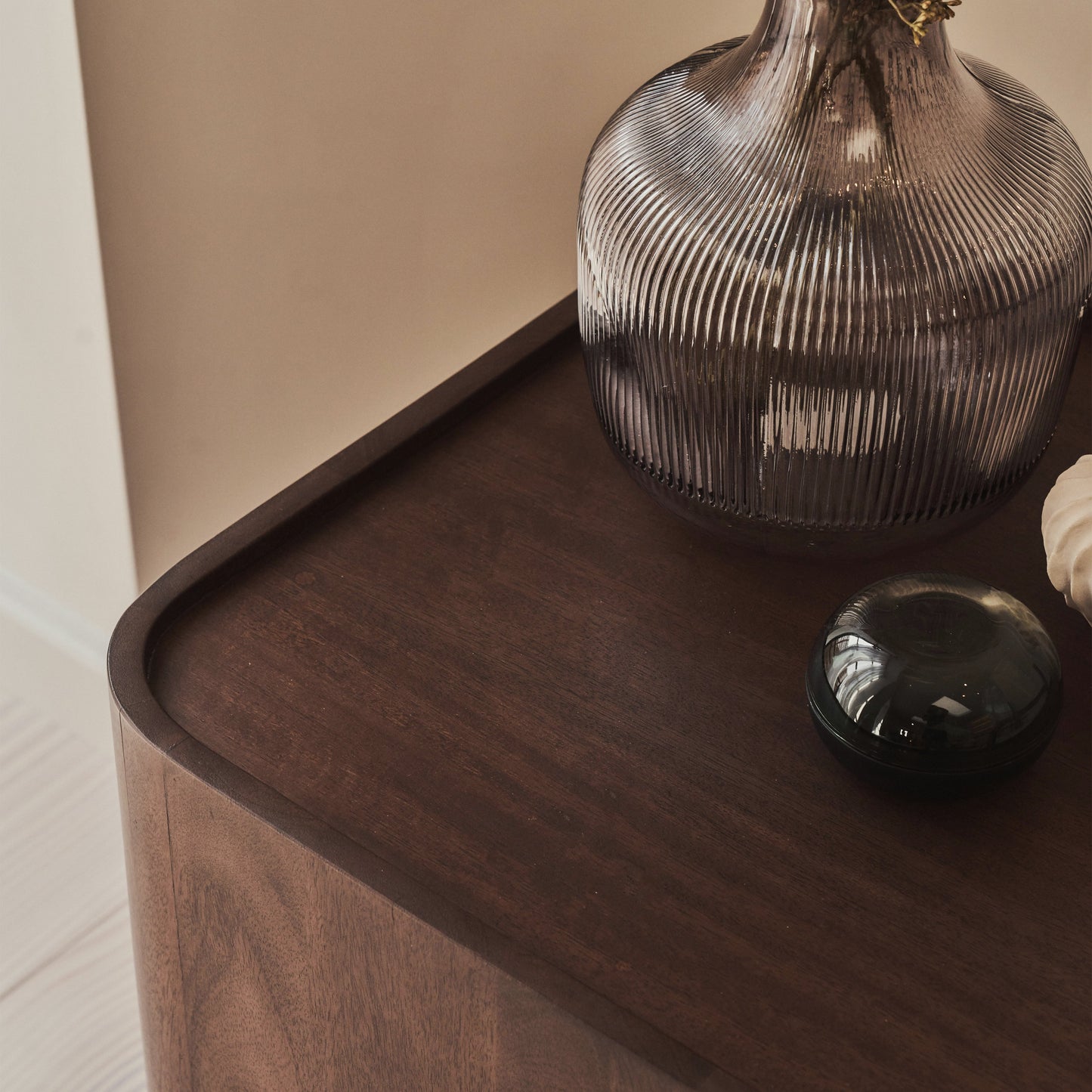 Fairmont - Dark Wood Premium Square Side Table