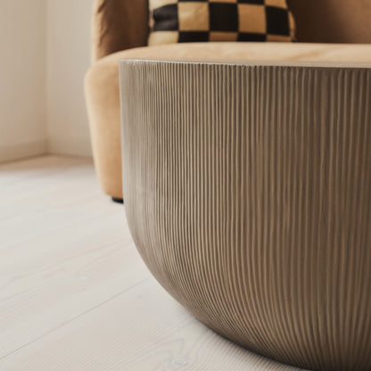 Leonardo - Minimal Mocha Irregular Shaped Coffee Table Large