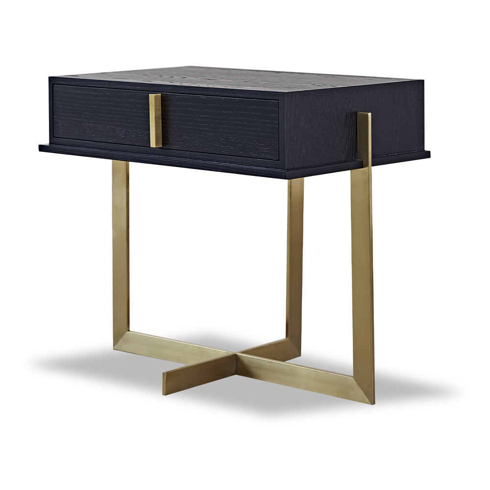 Archivolto Bedside Table - Brushed Brass