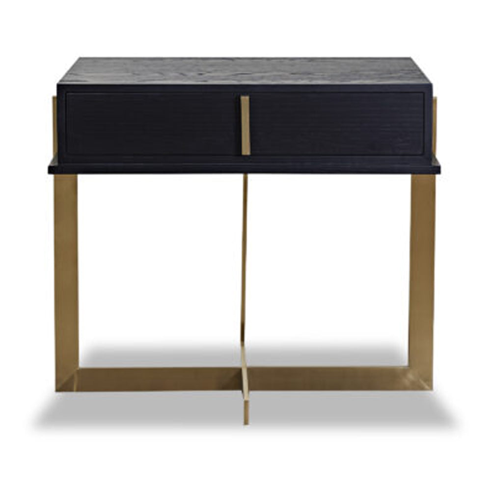 Archivolto Bedside Table - Brushed Brass