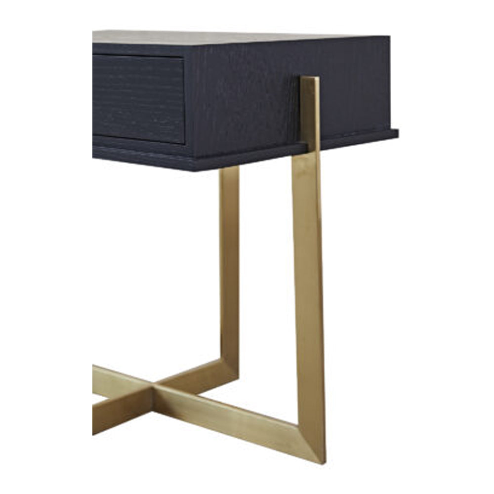 Archivolto Bedside Table - Brushed Brass