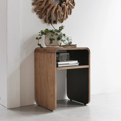 Evo Bedside Table - Recycled Teakwood