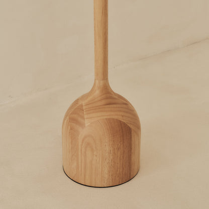 Esme - Light Wood Inverted Scallop Shade Floor Lamp