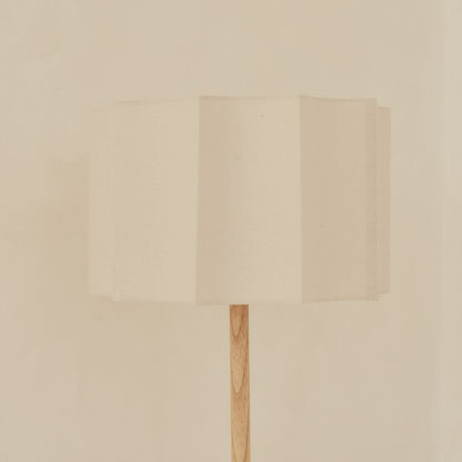 Esme - Light Wood Inverted Scallop Shade Floor Lamp