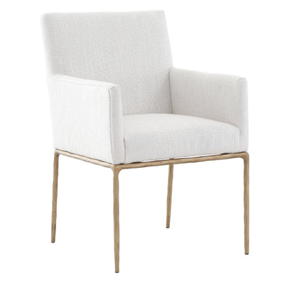 Sloane Dining Arm Chair - Aged Brass