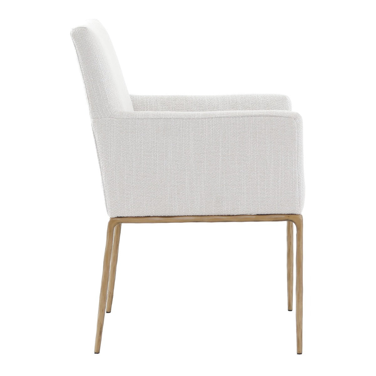 Sloane Dining Arm Chair - Aged Brass