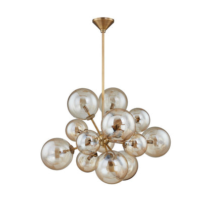 Santee 13 Light Chandelier - Patina Brass