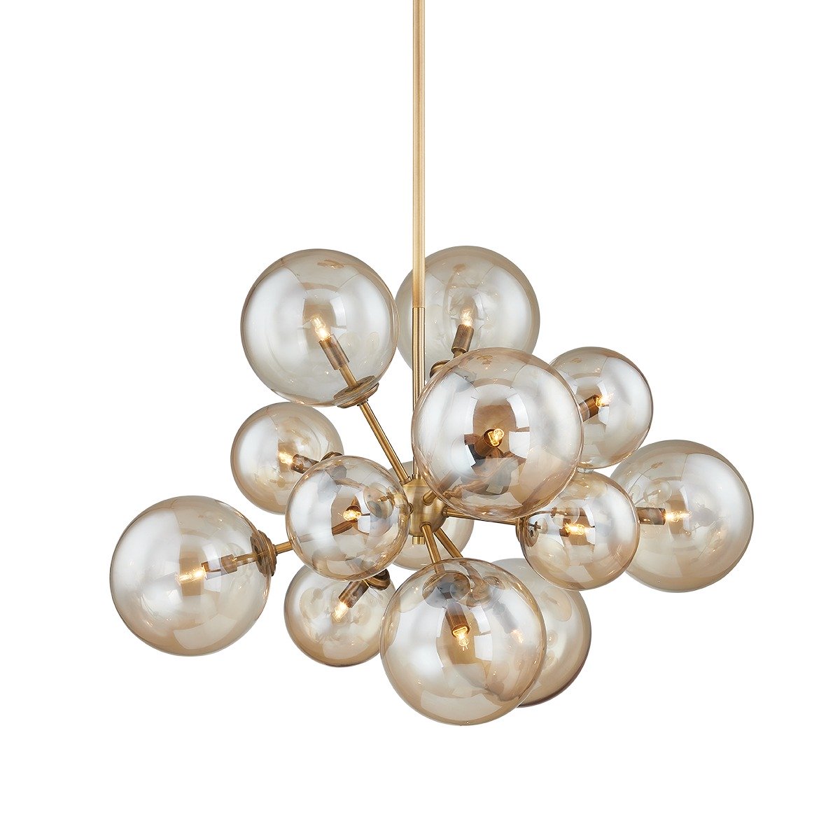 Santee 13 Light Chandelier - Patina Brass