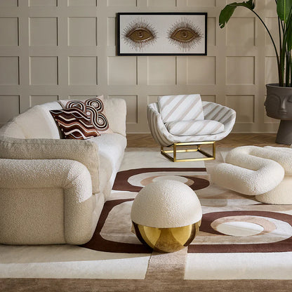 Beaumont Lounge Chair - Diagonal Natural