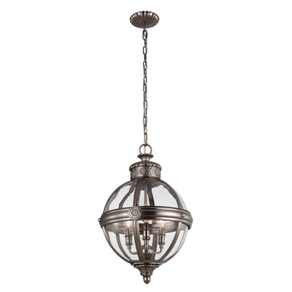 Adams 3 Light Chandelier - Antique Nickel