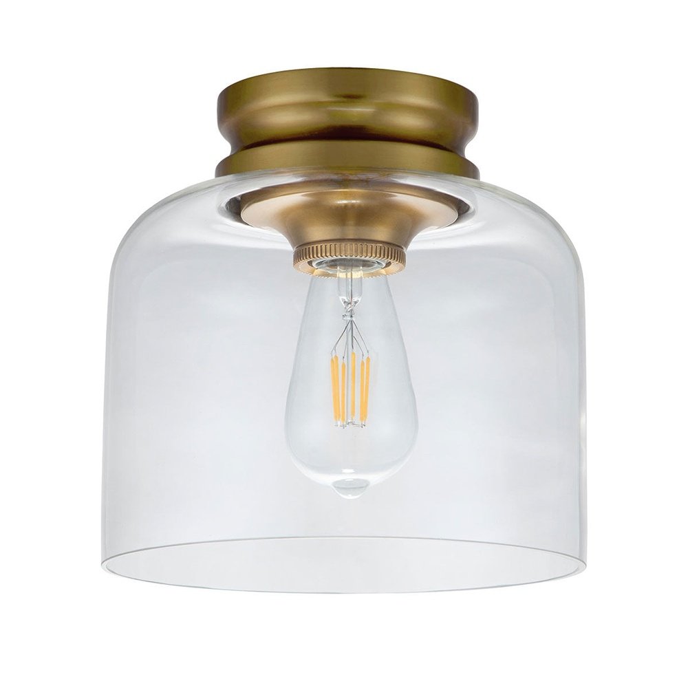 Feiss Hounslow Flush Light - Brass