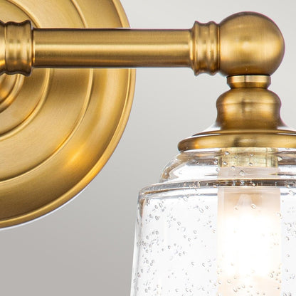 Feiss Huguenot Lake 2 Light Above Mirror Light - Brass