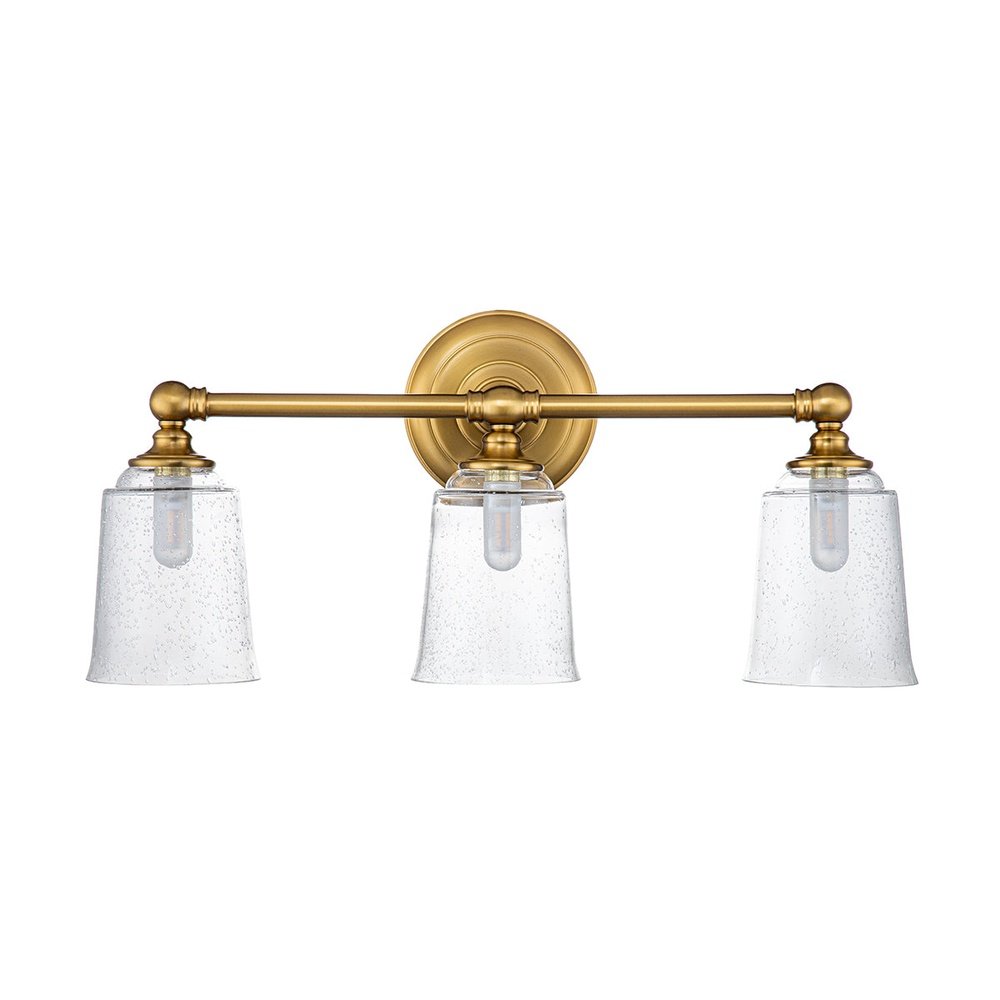 Feiss Huguenot Lake 3 Light Above Mirror Light - Brass