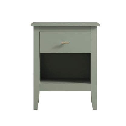 Oakham 1-Drawer Bedside Table, Desert Sage