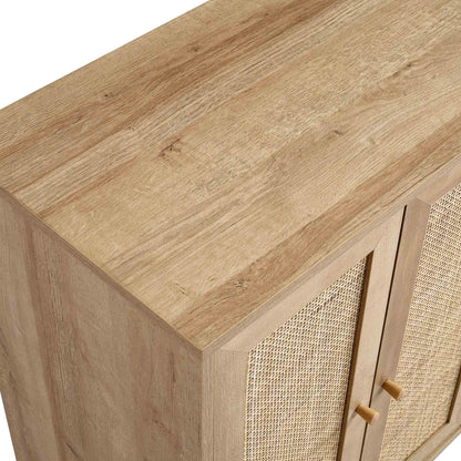 Frances Woven Rattan Drinks Cabinet, Natural
