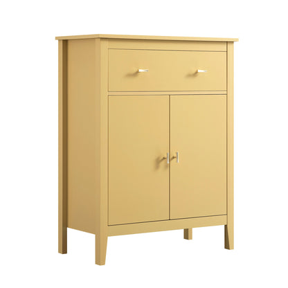 Oakham Small Sideboard with Drawer, Rattan Yellow