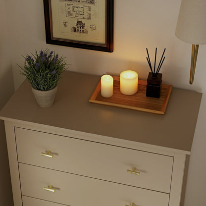 Oakham Chest of 4 Drawers, Deep Greige