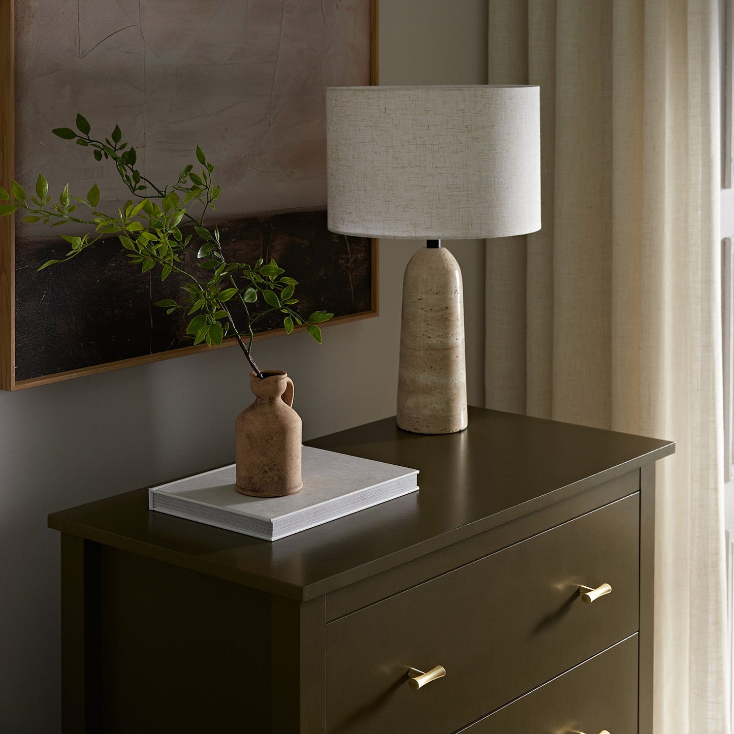 Oakham Chest of 4 Drawers, Olive Grove