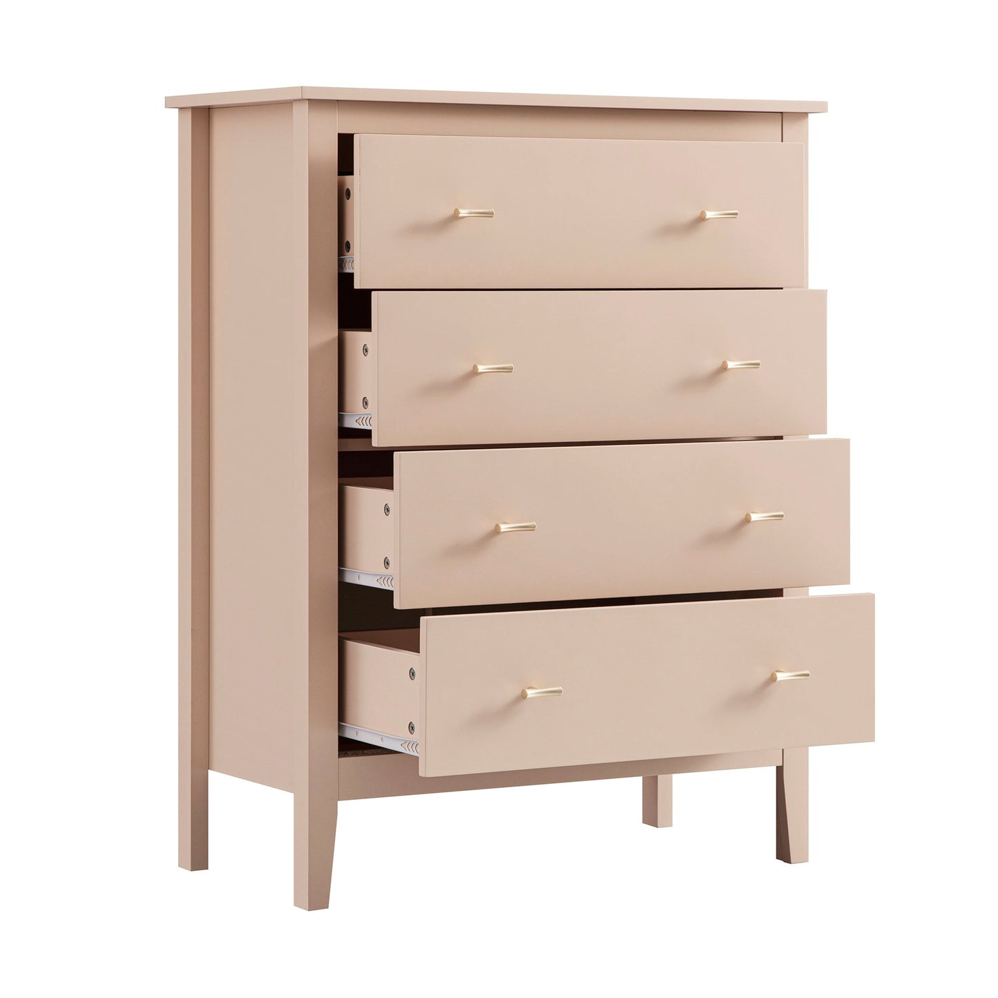 Oakham Chest of 4 Drawers, Nude Pink